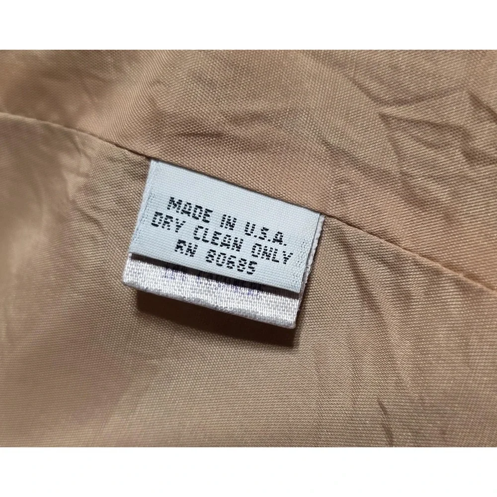 Vintage Wool Cashmere Jacobson's Blazer Womens‎ 8 Petite Camel Tan Quiet Luxury